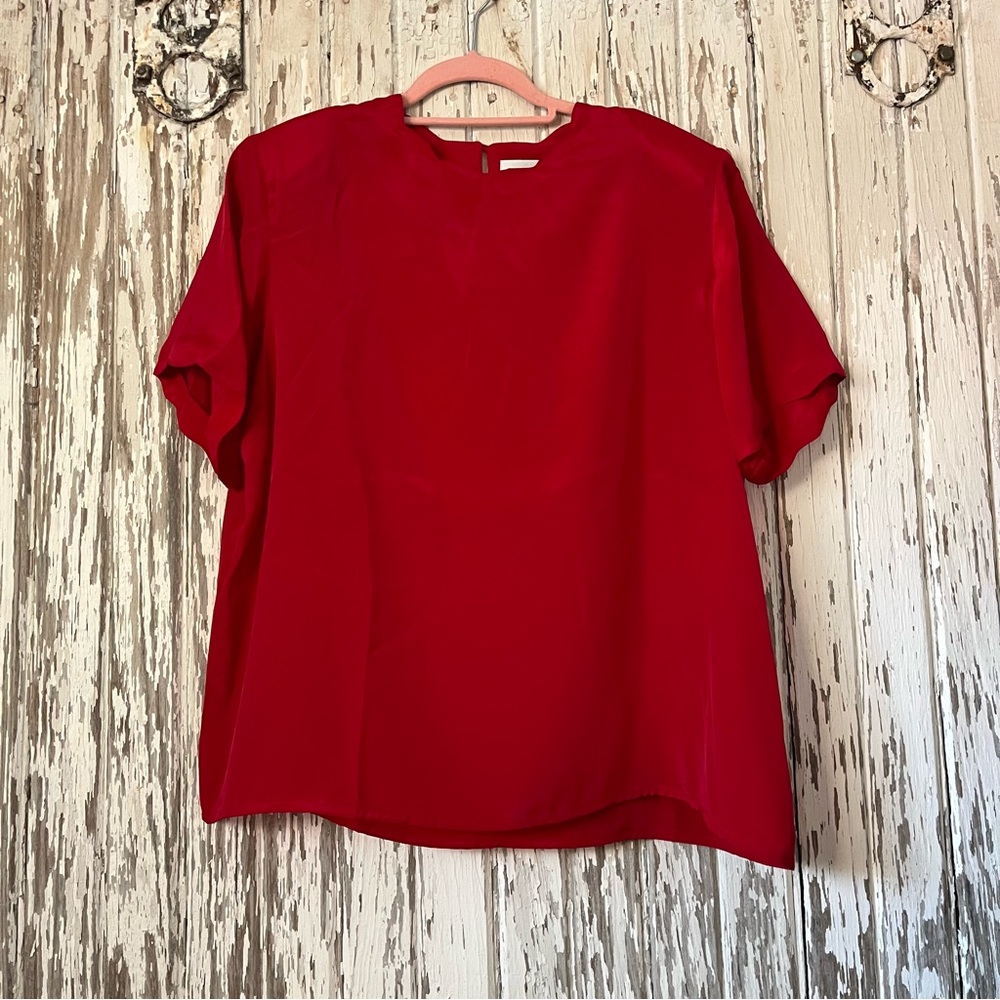 Vintage Scalloped Dress Blouse